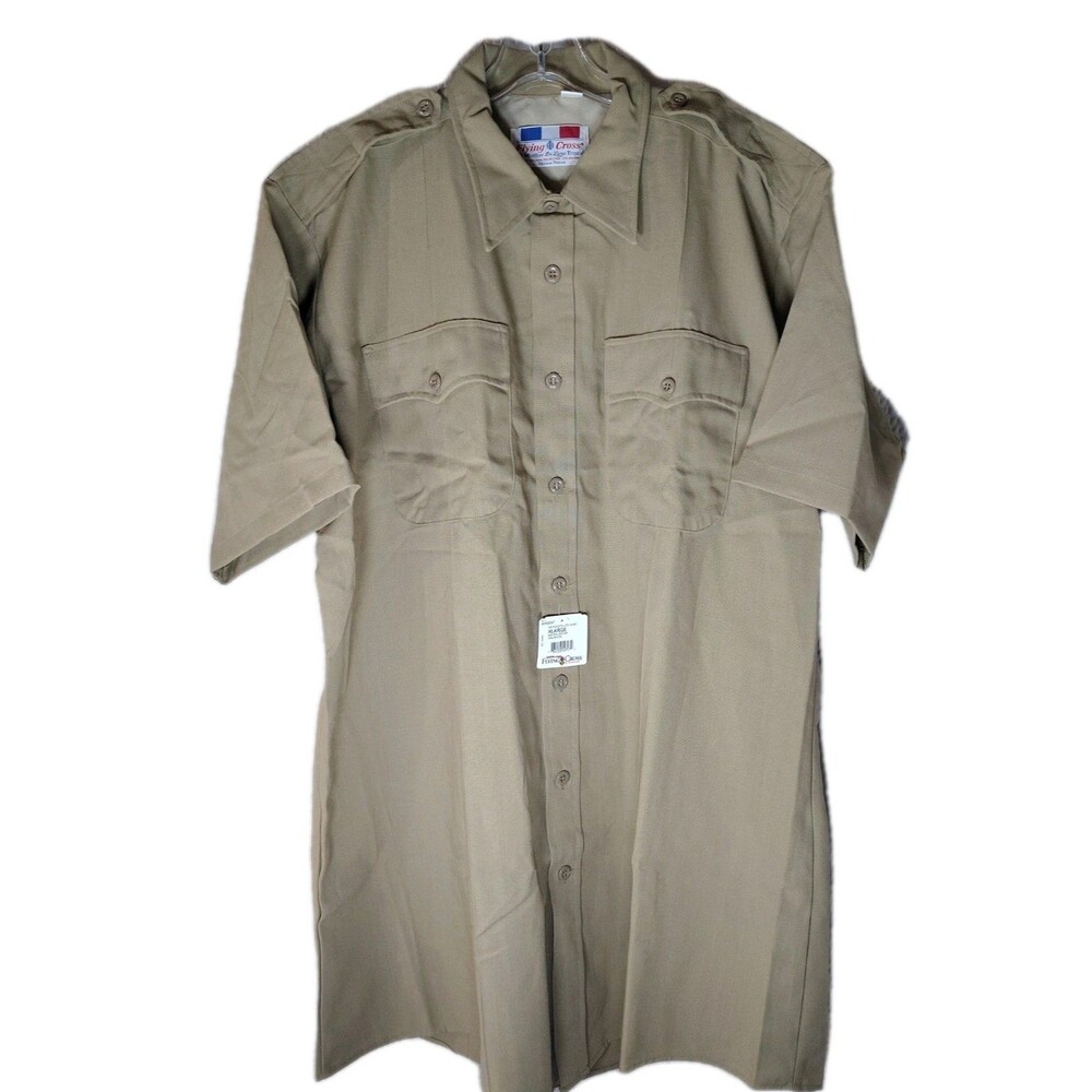FLYING CROSS SHIRT CALIFORNIA APPROVED CLASS C CDCR  TDU CDC TAN RIPSTOP Size XL